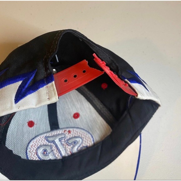 Vintage STP Patch Gas‎ Oil Trucker Mesh Cap Hat Snapback Black Red Blue NWT - Picture 7 of 10